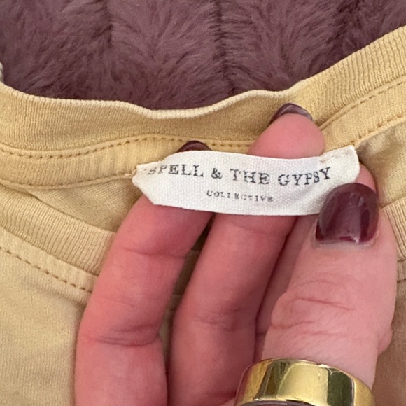 Spell Great Winding Road Graphic Yellow Tee - Picture 2 of 9